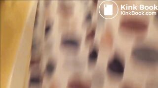 sexy girl shitting through ripped pants