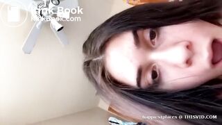 Teen girl pissing and fucking dirty ass