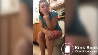 Hot girl pooping on toilet 81