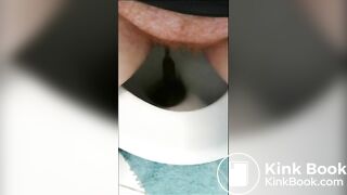 Amy has diarrhea in toilet - video 2