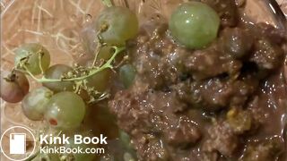 Pooping Teen Making a Fruity Salad