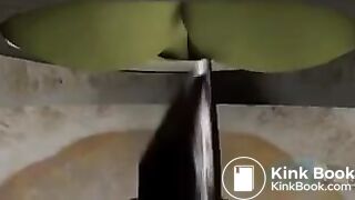 A alien-like girl take a shit on you