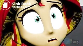 A alien-like girl take a shit on you