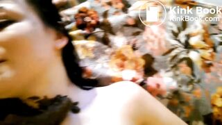 enchanting girl gets a big load in her pretty face