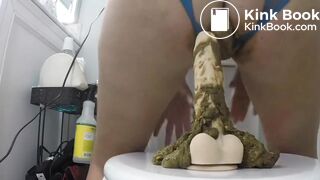 Big Ass Riding Dildo with Scat