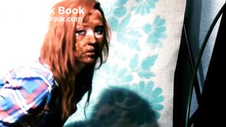 a large Dildo was smeared with her shit