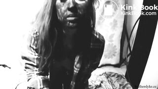 a large Dildo was smeared with her shit