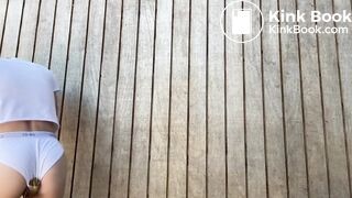 Cute girl shit and eat