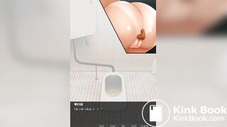 Hentai desperate pooping girl at the firework