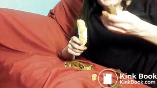 Banana in chocolate shit