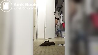 Hot server shits on the floor