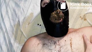 young couple scat feeding and masturbation