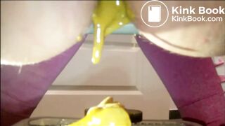 German girl short diarrhea clip