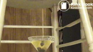 her prepared cocktail