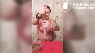 More Dirty Scat Whore: Watch me Filling My Shit Condomes pt1/3