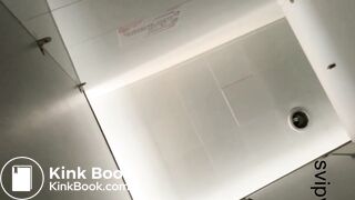 Chinese girl poop in toilet 3