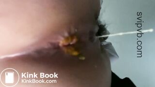 Chinese girl poop in toilet 3