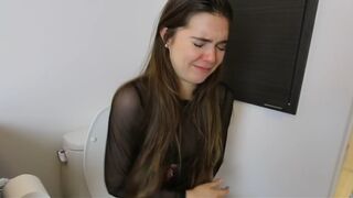 Sexy teen toilet diarrhea farting scene - video 41