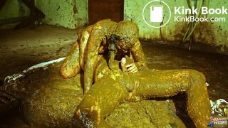 Scat couple fucks in cow shit on farm - trailer