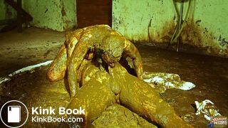 Scat couple fucks in cow shit on farm - trailer