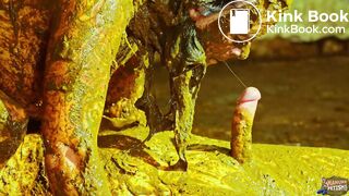 Scat couple fucks in cow shit on farm - trailer