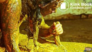 Scat couple fucks in cow shit on farm - trailer