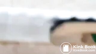 Chinese girl poop in toilet2