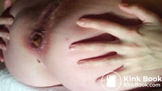 she gets fucked after she poops