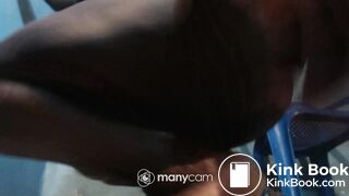 Ebony scat slave pooping