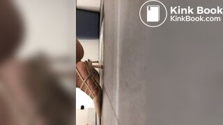 Chinese beautiful woman poop in public toilet