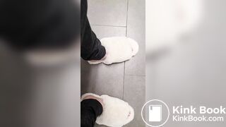 Silent plops in the big stall