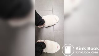 Silent plops in the big stall