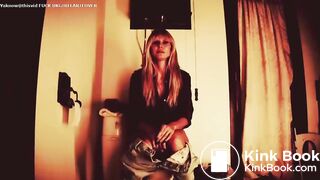 Hot model toilet pooping and farting scene
