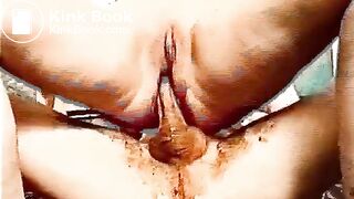 Vintage anal scat fuck