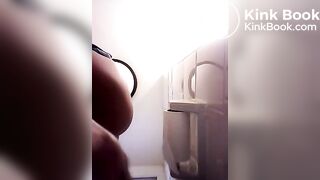 Girl pooping on toilet self shot 15