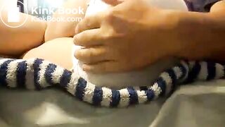 Lazy pantypoop in bed