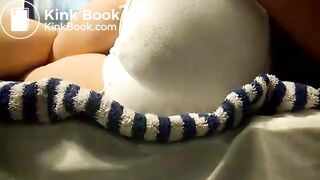 Lazy pantypoop in bed