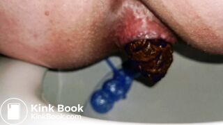 Moaning while pooping hard