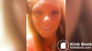 Annoying chick films herself pooping in public bathroom