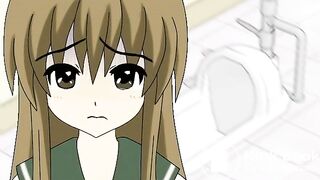 Fear of diarrhea while leaving school anime