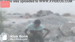 Desi poop outdoor