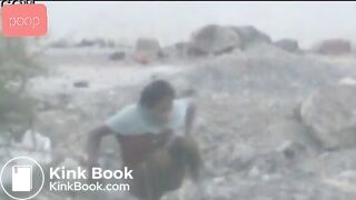 Desi poop outdoor