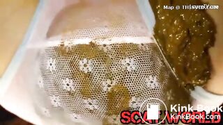 Scat Teen - Bulge of shit in her panties