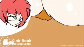 anime red haired girl plomps