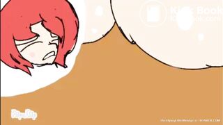 anime red haired girl plomps