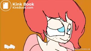 anime red haired girl plomps