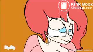 anime red haired girl plomps