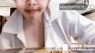 chinese girl eat shit - video 2