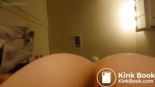 Brunette drops a big turd