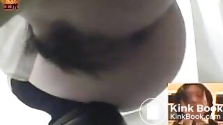 Asian girl poops in squat toilet 86